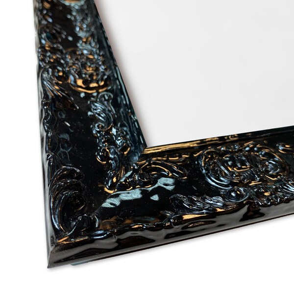 Black Lacquer Picture Frame Etsy