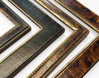 Traditional Brown Tortoise Shell Finish Picture Frames  Antique Vintage Distressed Elegant Eclectic Diploma Wedding 4x6 5x7 8x10 11x14 16x20
