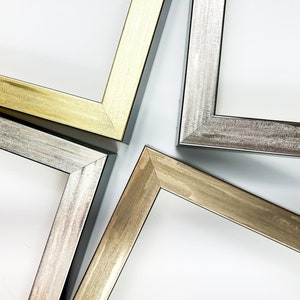 Modern Style Black White Gold Aluminum Pictures Frames With