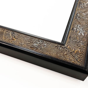 Tiki Tropical Picture Frames Jungle Leaves Brown Wood Embossed Boho Vintage Unique Photo Display Gift 4x6 5x7 8x10 11x14 16x20 18x24