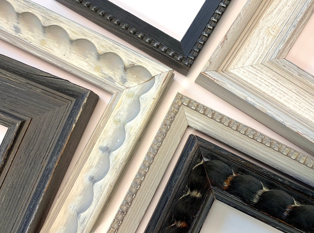 Country Cottage Picture Frames Barnwood Distressed Vintage Style ...