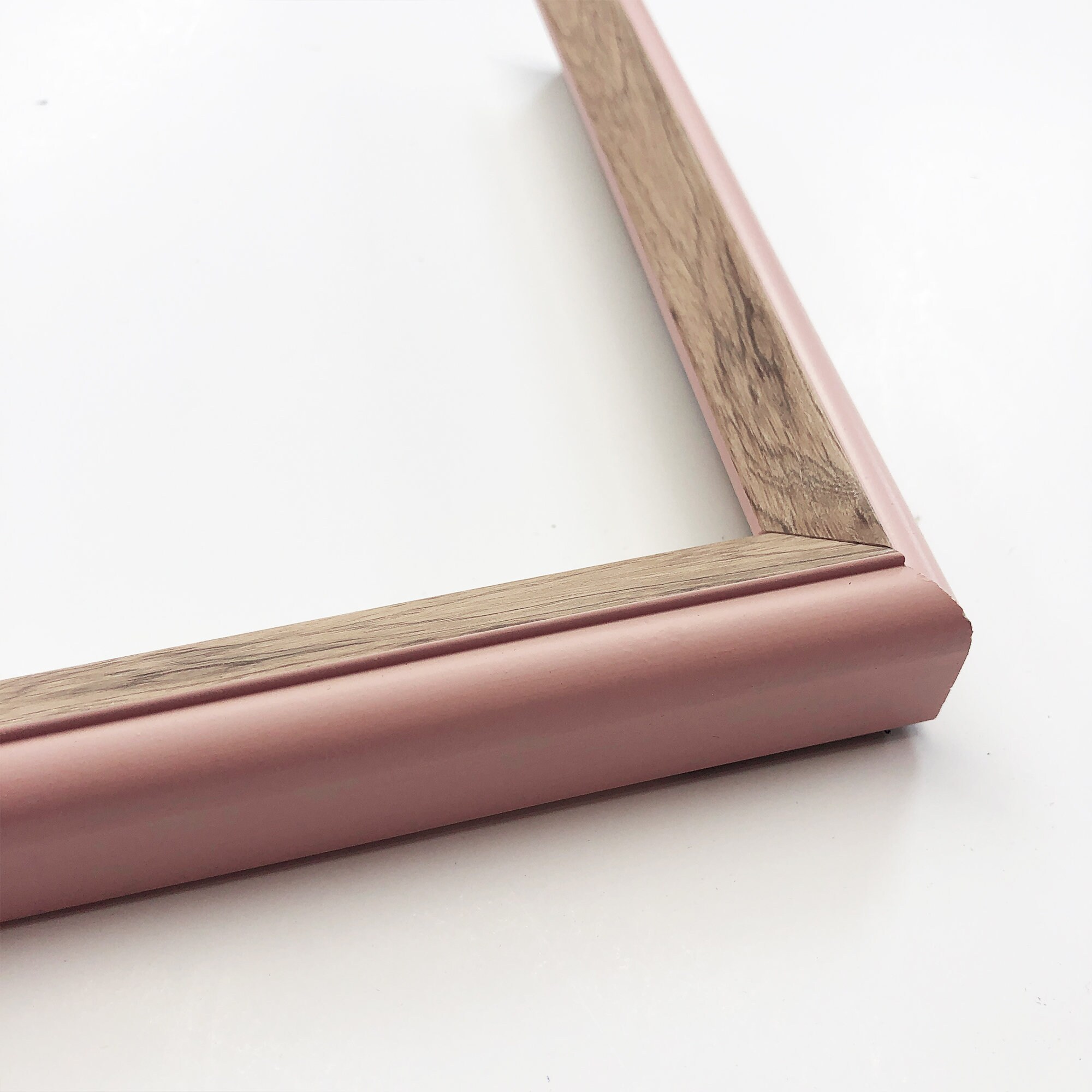 Oak Picture Frames Pastel Colorful Pink Green White Gray