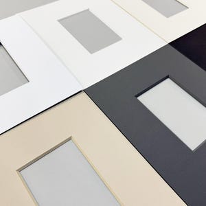 Marco de fotos personalizado de 8 capas con paspartú / Variedad de colores / Apertura personalizada / Conservación de archivo libre de ácido / Bisel profundo de doble grosor imagen 4