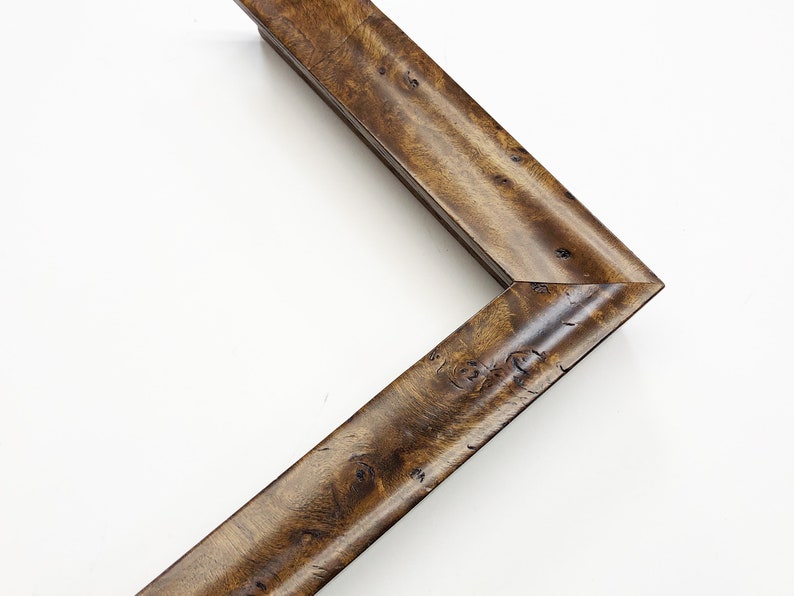 Caramel Burl Wood Picture Frame Rich Brown Traditional Etsy