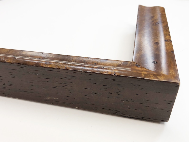 Caramel Burl Wood Picture Frame Rich Brown Traditional Etsy