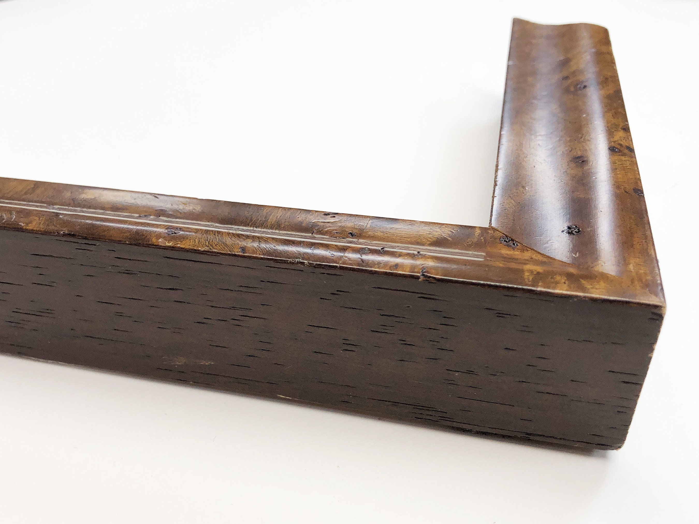 Caramel Burl Wood Picture Frame Rich Brown Traditional Etsy