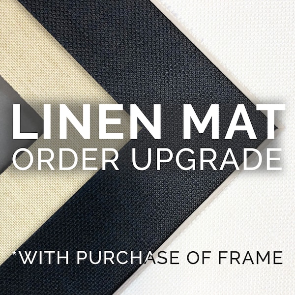 Custom Linen Mat Frame Etsy