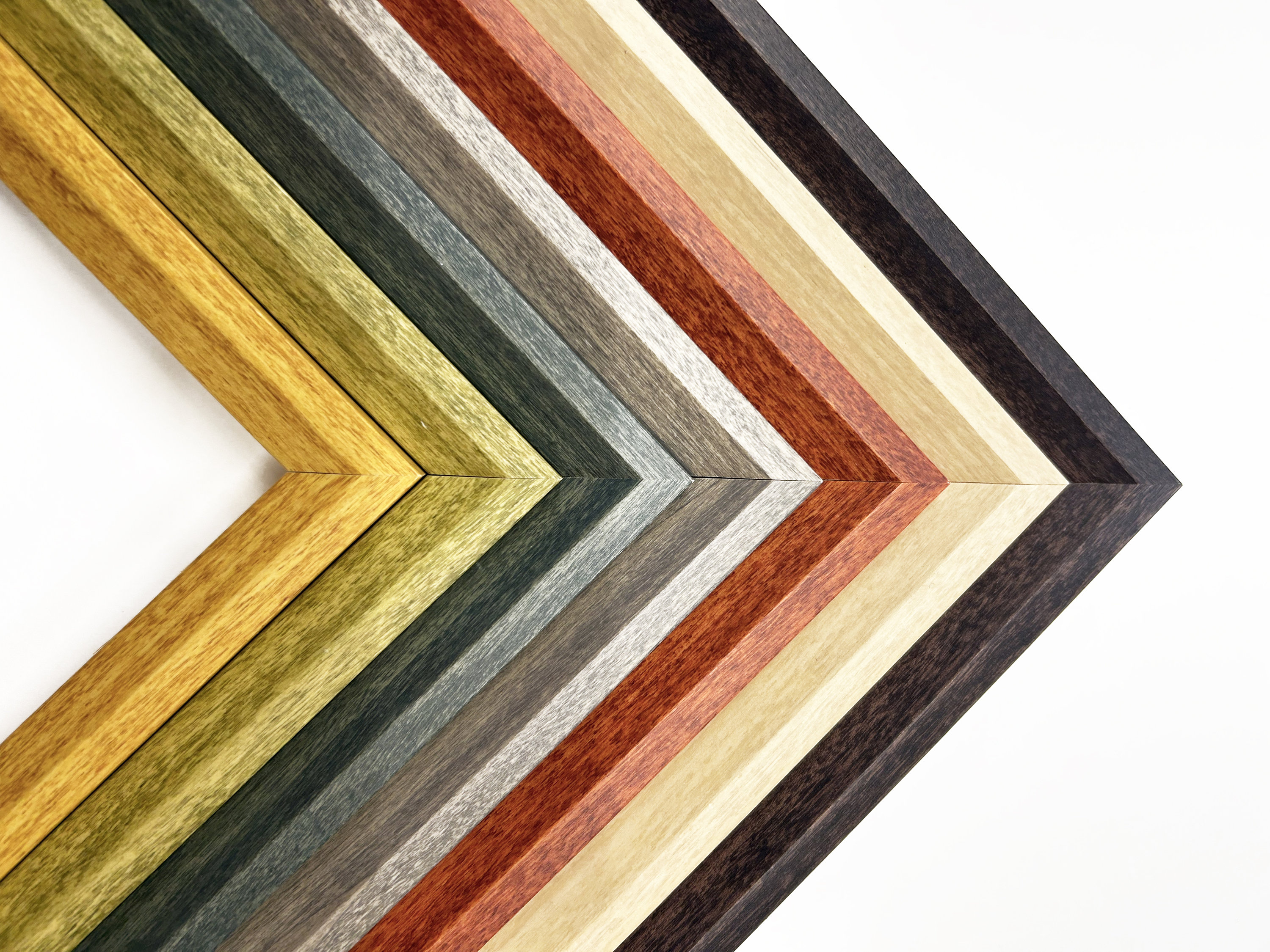 フォトフレーム アメリカ 額 ミッドセンチュリー usdm ビンテージ Mid-century Modern Picture Frames Stained Wood Neutral Organic