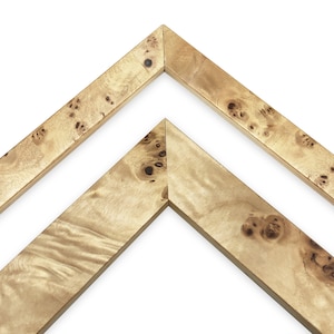 Blonde Burl Wood Picture Frame Light Brown Photo Display Natural Rustic Contemporary Modern Diploma Gift 4x6 5x7 8x10 11x14 16x20 18x24