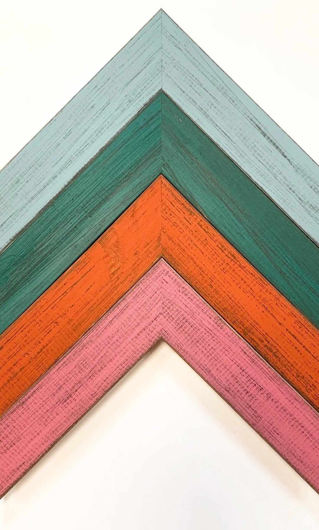 Barn Wood Picture Frames Driftwood Farmhouse Funky Eclectic Teal Light