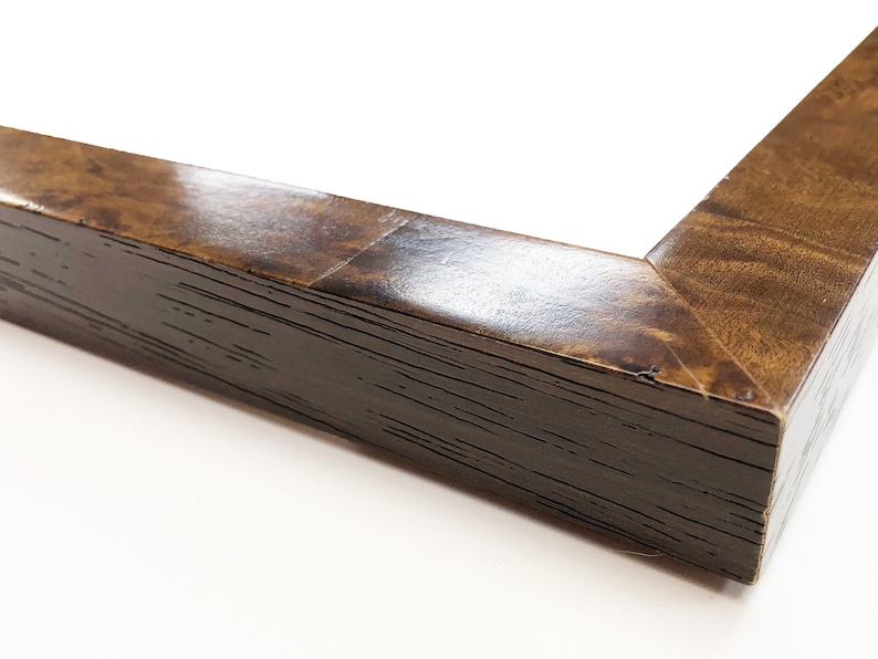 Caramel Burl Wood Picture Frame Rich Brown Traditional Etsy