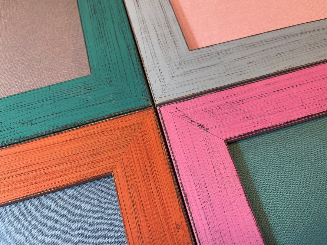 Distressed Framed Bulletin Board Corkboard Barnwood Pin Board Office