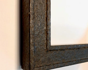 Industrial Rustic Steel Grommet Weathered Picture Frames Antiqued
