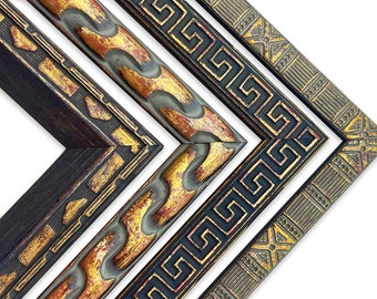 Antiqued Bronze Picture Frames Vintage Distressed Photo Display Eclectic Diploma Greek Aztec Funky Unique 4x6 5x7 8x10 11x14 16x20 18x24