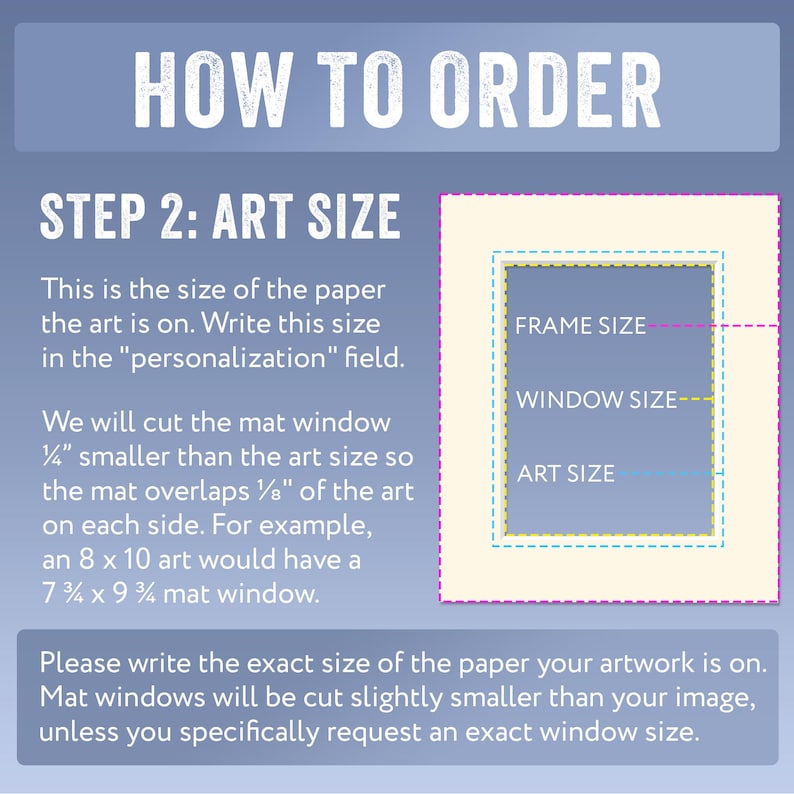 Custom Picture Frame Mat Board | Variety of Colors | Customized Opening | Acid-Free Archival Conservation Quality | Single or Double Mat