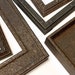 Industrial Rustic Steel Grommet Weathered Picture Frames Antiqued Distressed Farmhouse Nails, Rope Rusty 4x6, 5x7, 8x10, 11x14, 16x20, 18x24 