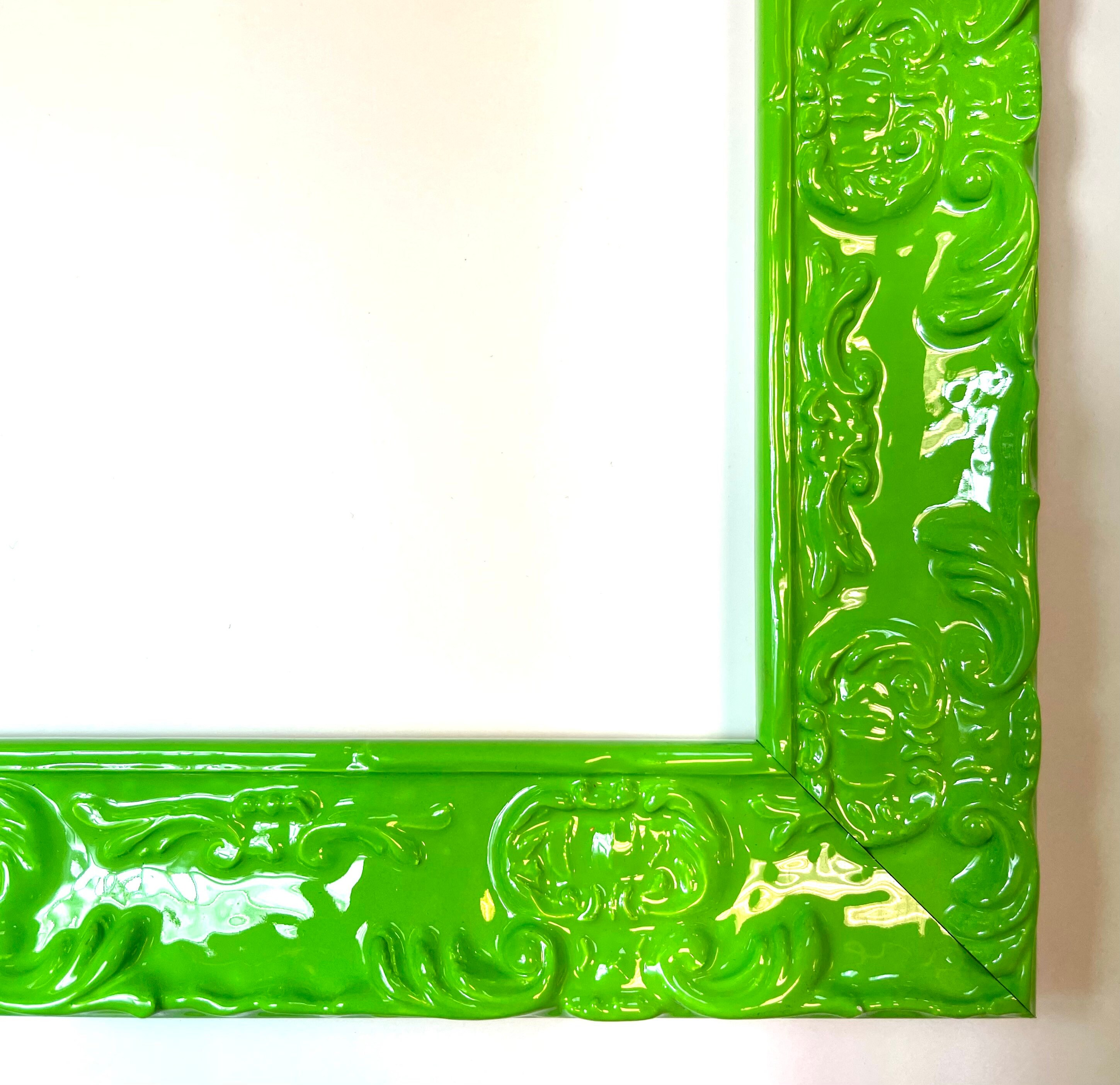 Blue frill frame フォトフレーム ヴィンテージ 8.5x11 Baby Blue Picture Frame, Fancy Original Baroque