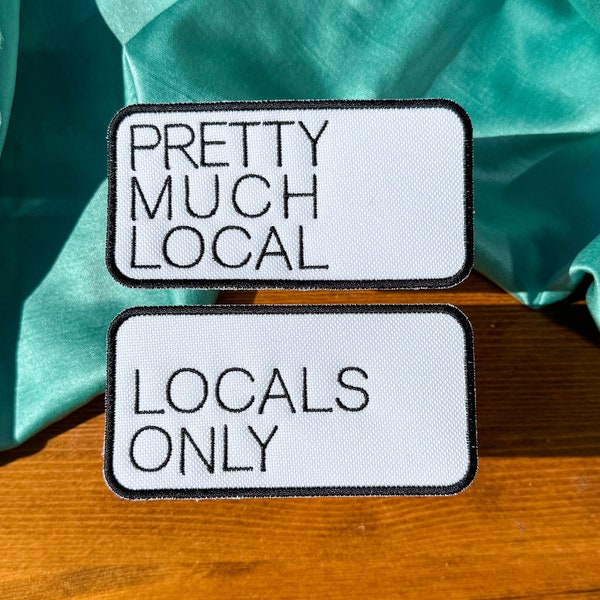 Pretty Much Local | Locals Only Patch | Trucker Hat Patches | Summertime Patches