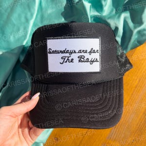 Los sábados son para la gorra de golf de niño / Gorra de golf de Otto negra / Gorra de verano / Regalo de golf para él / Parches de golf / AZ Golf /
