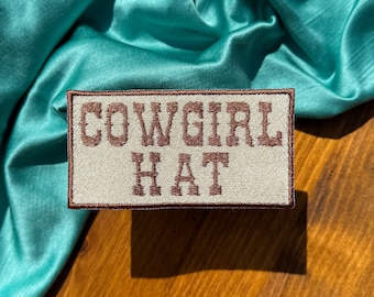 Cowgirl Hat Western Patch | Trucker Hat Patches | Summertime Patches | Trendy Aesthetic Patches | Patches for Hat Bar |Custom Patches