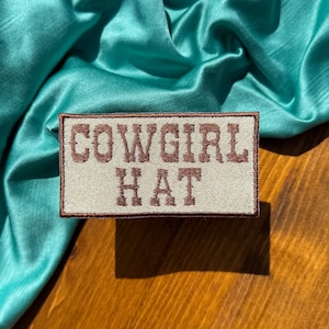 Cowgirl Hat Western Patch | Trucker Hat Patches | Summertime Patches | Trendy Aesthetic Patches | Patches for Hat Bar |Custom Patches