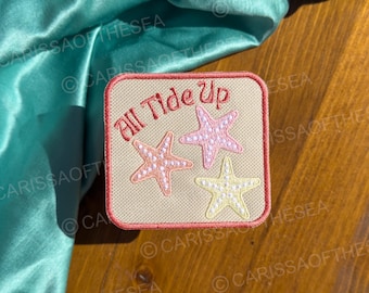 All Tide Up Patch | Trucker Hat Patches | Summertime Patches | Trendy Summer Patch | Beach-themed Hat Patches | Gift for Her | Beach Trip