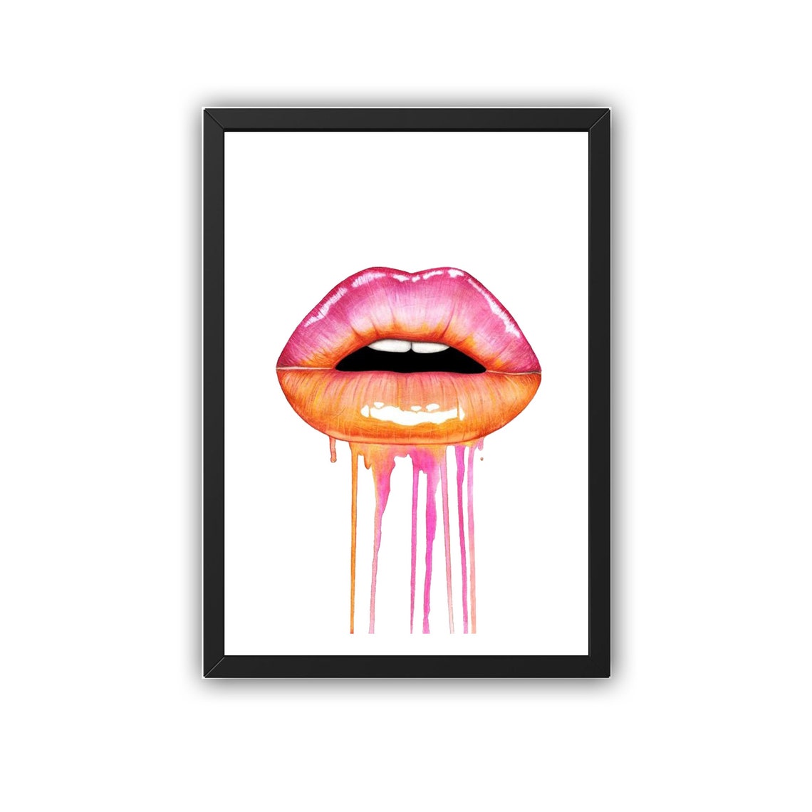Lips Print Wall Art Design for Adult Fashion Wall Art Lips Etsy UK