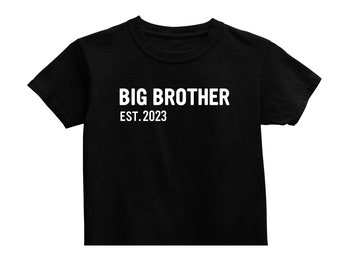 Custom Big Brother Shirt, Promoted to Big Brother, Siblings, Children's Clothes, Son T-Shirt, Big Brother Gift, Brother Shirt