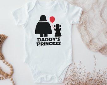 Daddy's Princess  Baby Vest, Daddy's Princess Baby Vest, Baby Clothes, Funny Baby Vest