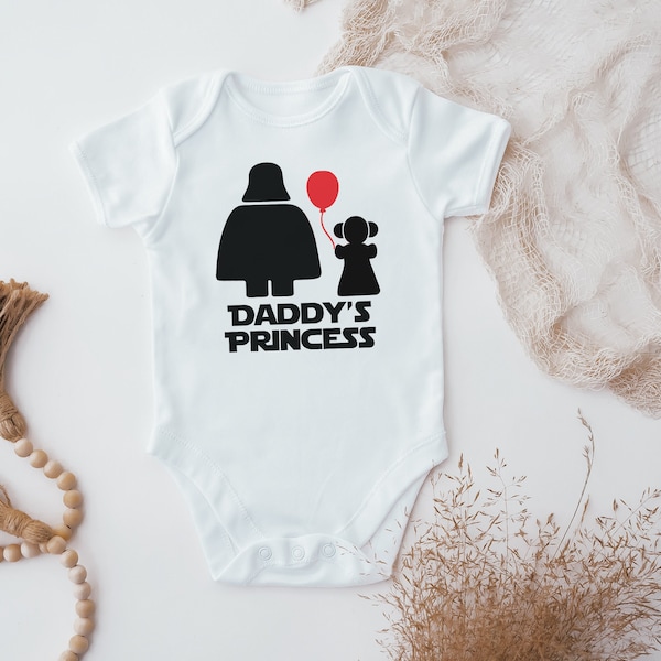 Daddy's Princess  Baby Vest, Daddy's Princess Baby Vest, Baby Clothes, Funny Baby Vest