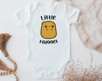 Little Nugget vest, Cute Little Nugget Baby vest, Funny Baby Clothes, Funny Food vest, food pun vest, funny baby gift