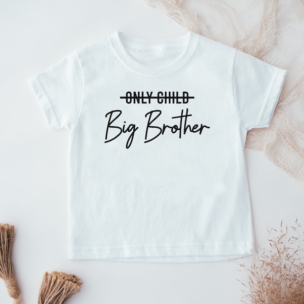 Big Brother T-Shirt, Promoted to Big Brother, Sibling Clothes, Children's Clothes, Son T-Shirt, Big Brother Gift, Baby Announcement T-shirt