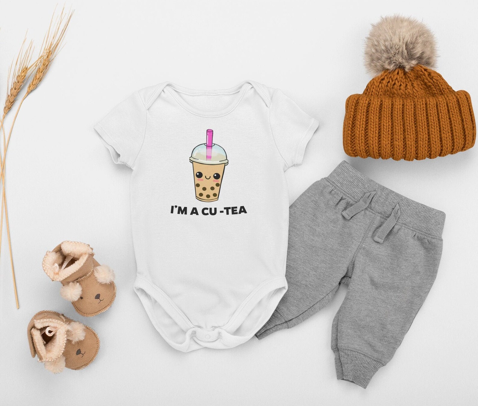 Cutea Bubble Tea Onesie Boba Tea Onesie Funny Food onesie Etsy