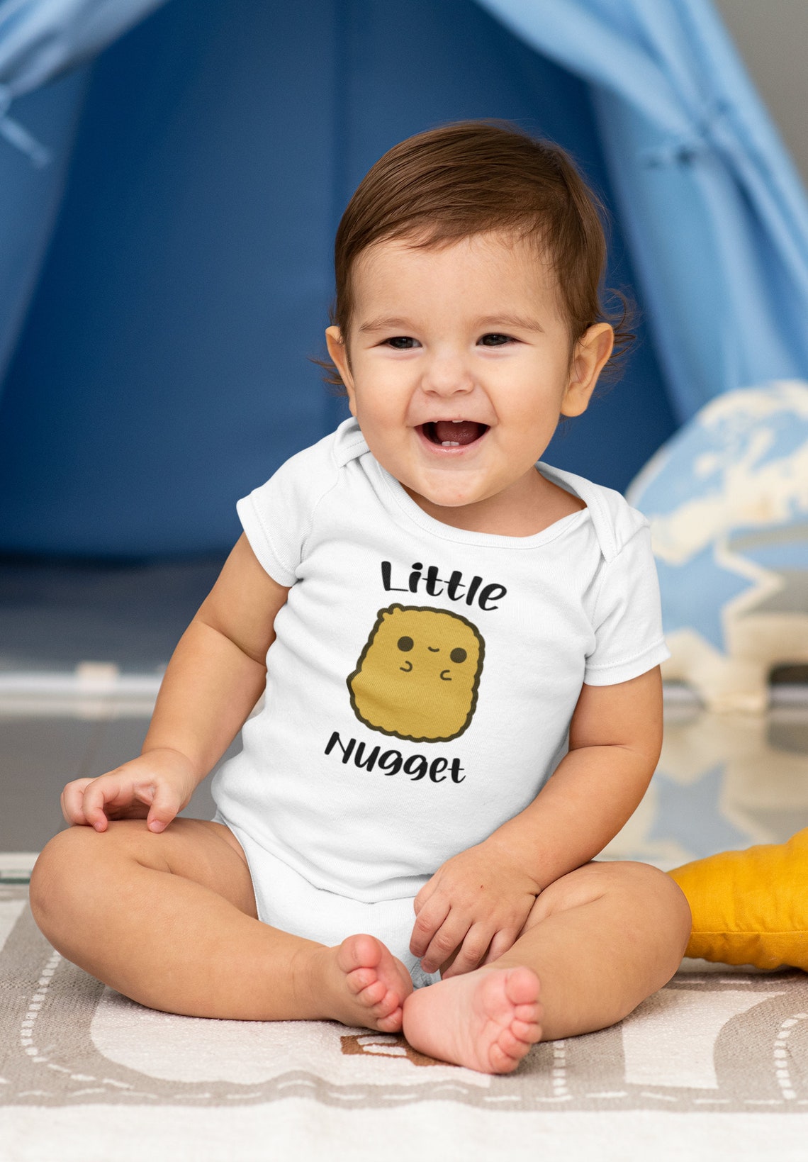 Little Nugget Onesie Cute Little Nugget Baby Onesie Funny Etsy