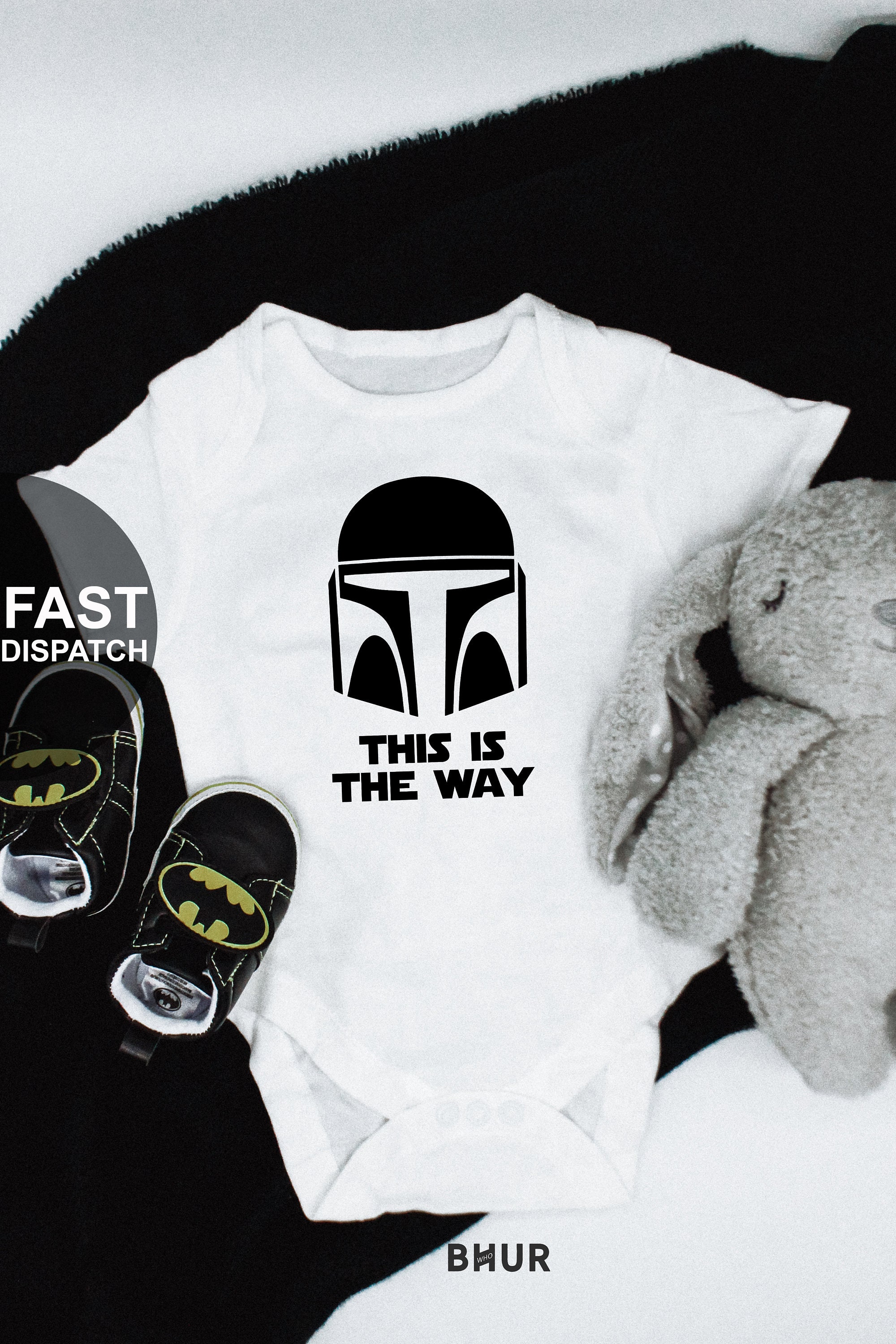 Mandalorian Starwars Onesie The Way Mandalorian Baby Onesie Etsy