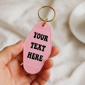 Kundenspezifisches Text-Motel Schlüsselbund, Schlüsselbund, Kundenspezifischer Schlüsselbund