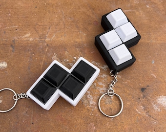 Z 4 key Mechanical Keyboard Fidget | Keyboard Switch | Button Clicker | Clicky with Keychain