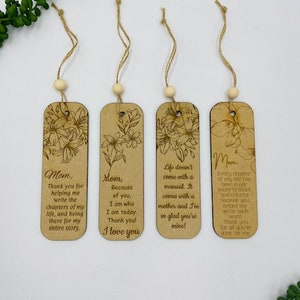 Mom/Mommy Bookmark/Mother&#39;s Day Bookmark/Personalized Bookmark for Mom/8 Styles To Choose From