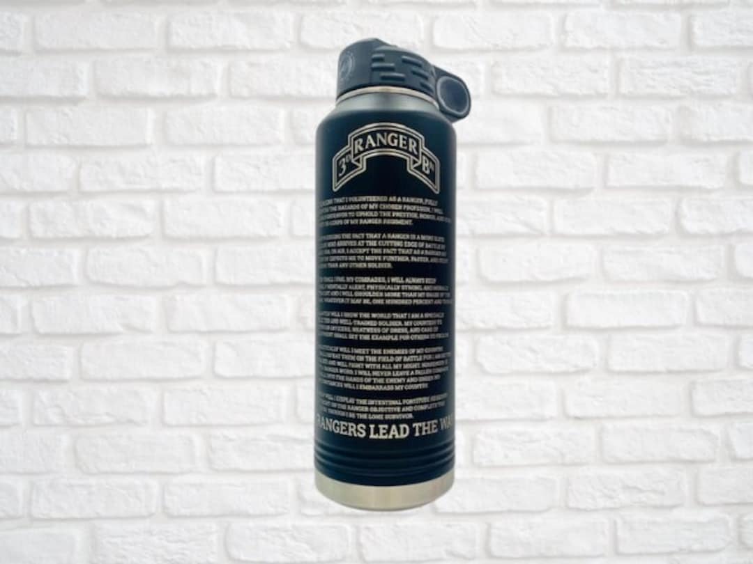 Army Water Bottle Ranger Army Ranger Gifts Gifts for Him - Etsy