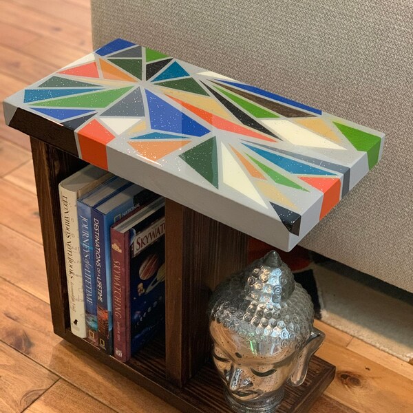 Mosaic Side Table Etsy