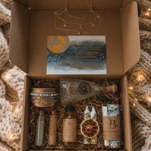 Kit ritual para la luna llena / Caja de regalo de bruja / Caja de rituales de magia lunar