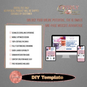 Ultimate Business Starter Bundle: Canva Editable Website & Marketing ...