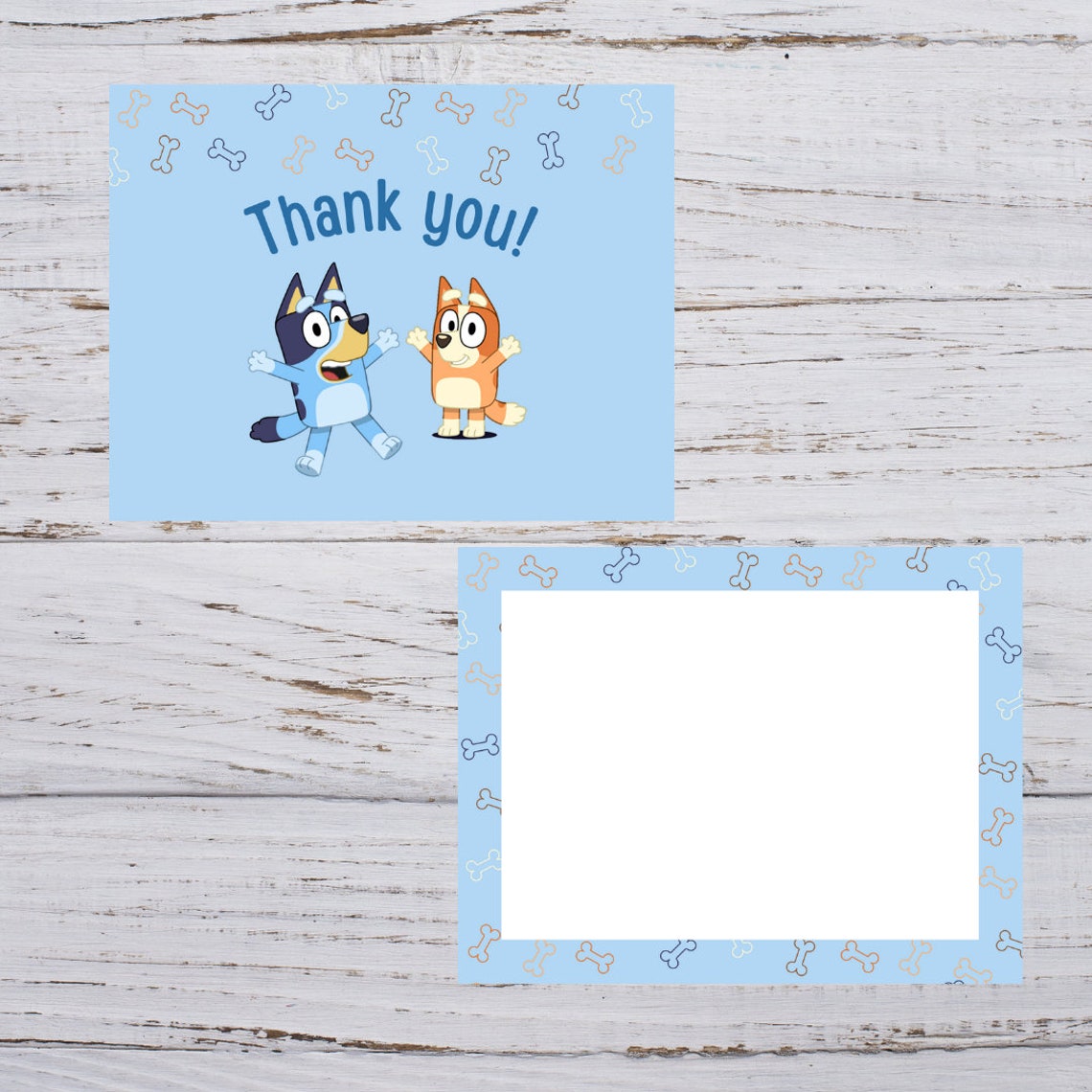 Bluey Thank You Cards Etsy