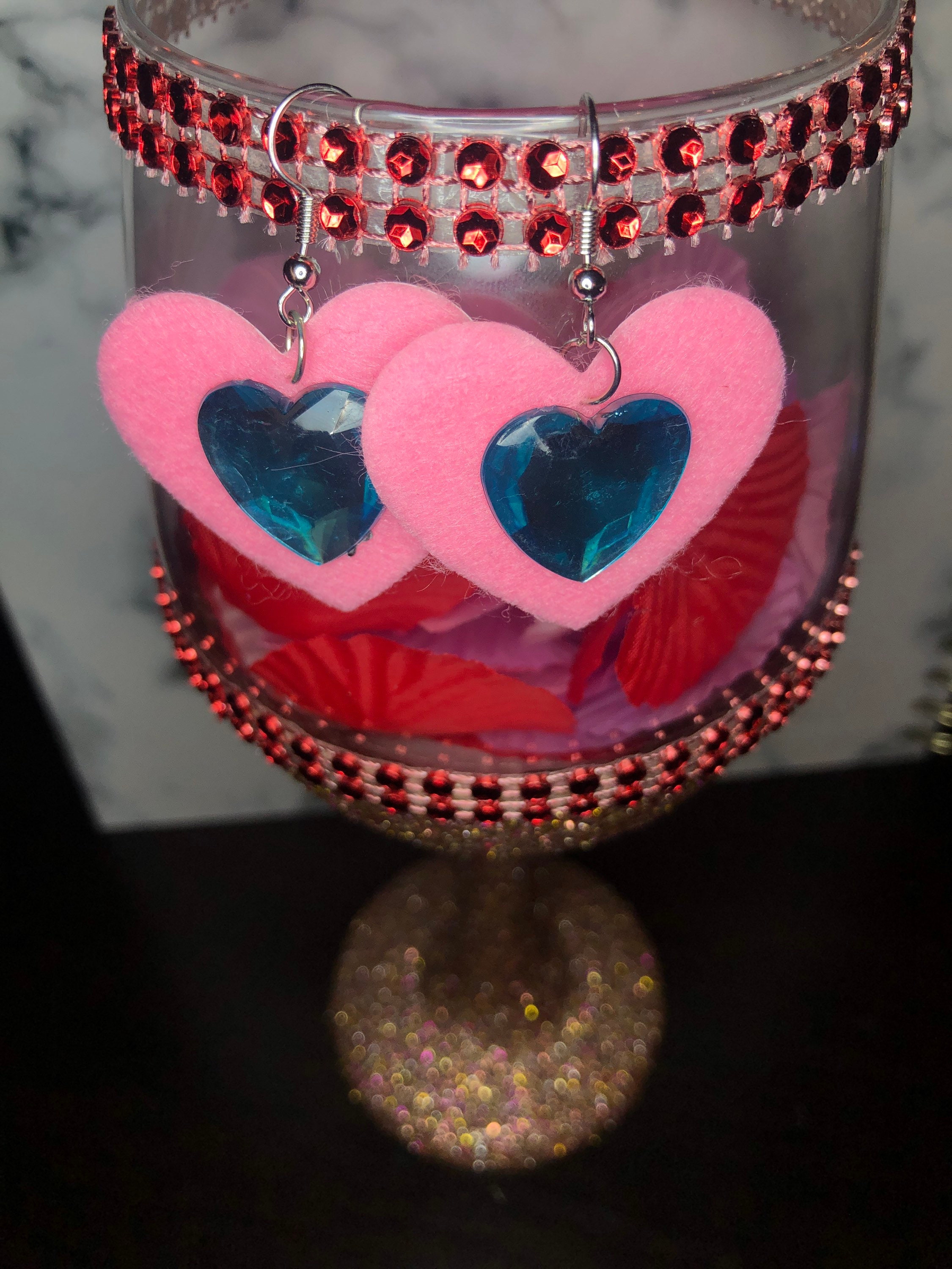 Valentines bmodish Small Heart Earrings Valentines day Earrings | Etsy