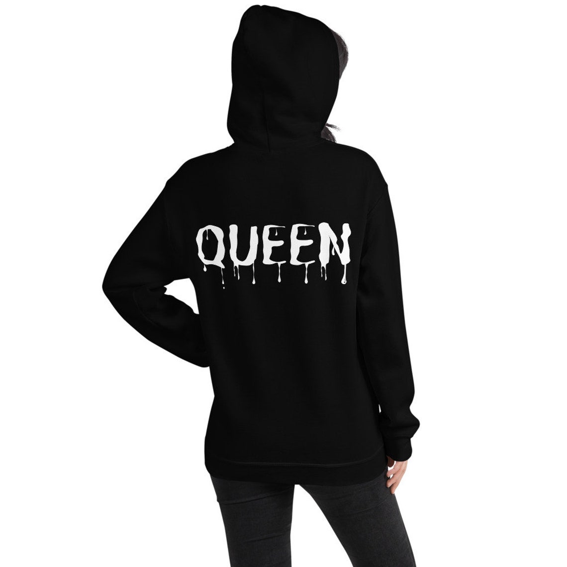 Queen Drip unaisex sudadera con capucha