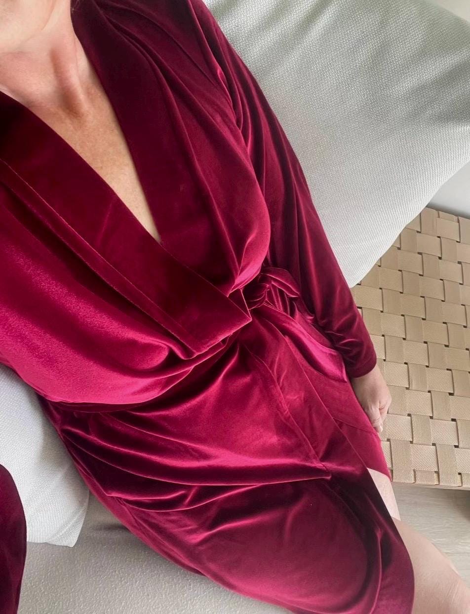 Velour Dressing Gown - Etsy Velour Dressing Gown - Etsy