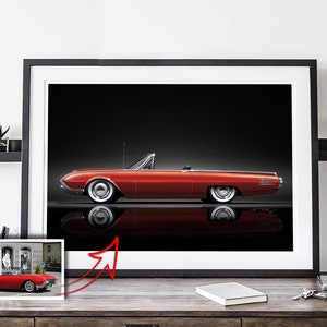 Personalized car drawing illustration, highly detailed and high resolution and made by hand.