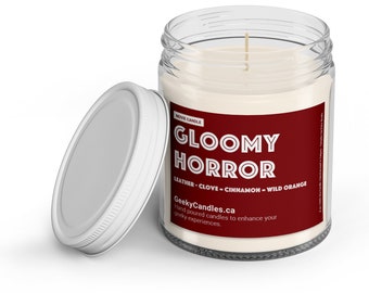 Gloomy Horror - Movie Candle | Geeky Candle | Movie Lover Gift | Horror Candle | Nerdy Candle | Geeky Gifts | Nerdy Gift | Horror Gift