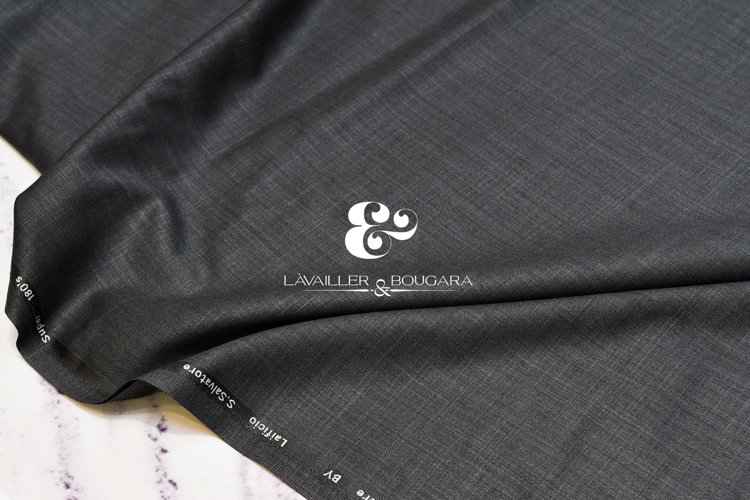 Grey Super 180s Wool Cashmere | Suiting Fabric - Custom Cut by the
