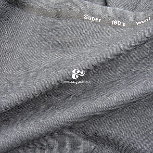 Grey Super 180s Wool Cashmere | Suiting Fabric - Custom Cut By the Yard | Fall Women Mad Men Subtle Slate Classic Formal Groomsmen Suit Coat